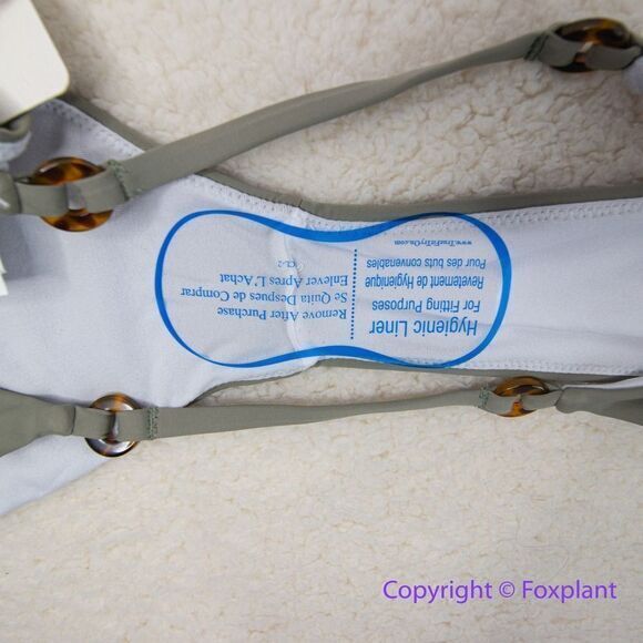 NEW Rhythm.X Free People Paisley Hi String Bikini Bottoms size L  in‎ army - Picture 12 of 14